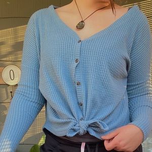 Blue Button Down Sweater